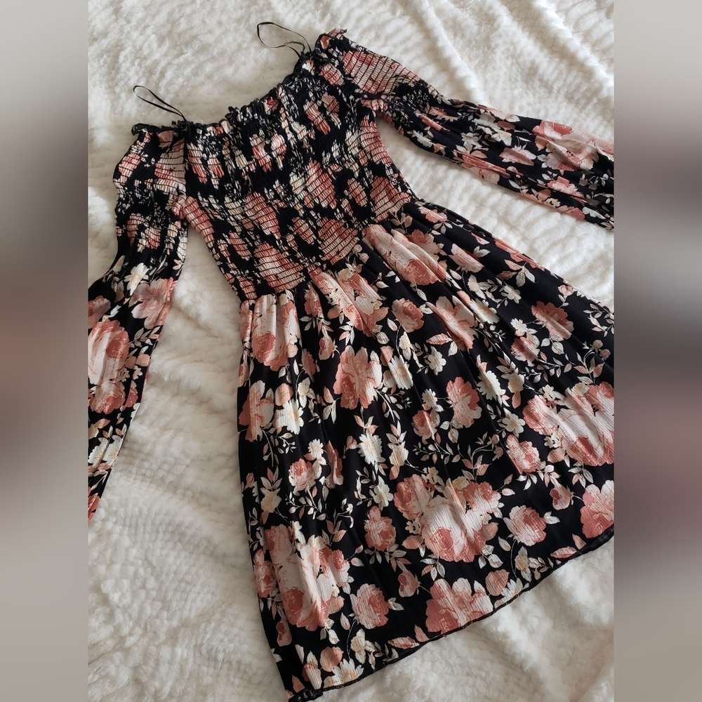 Off the shoulder mini dress